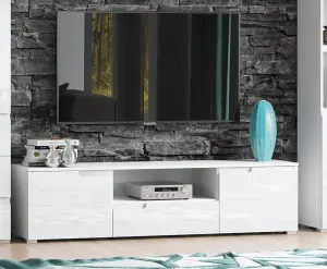 Santino White High Gloss TV Cabinet S9