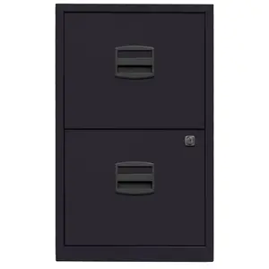 40cm Wide 2 -Drawer File Cabinet Black