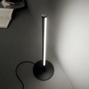 Luminosa Yoko LED Decorative Integrated LED Table Lamp Black, 3000K