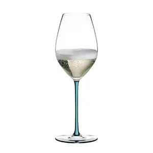 Riedel Hand Made Fatto A Mano Champagne Wine Glass Turquoise