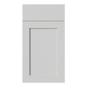 Tydeman Matt grey Shaker Drawerline Cabinet door (W)400mm (H)720mm (T)20mm