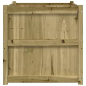 Berkfield Garden Planter 70x70x70 cm Impregnated Wood Pine