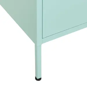 Berkfield Storage Cabinet Mint 80x35x101.5 cm Steel