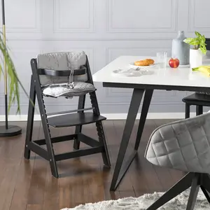 High Chair Sit Up 3, Various Colours Lacquered Black