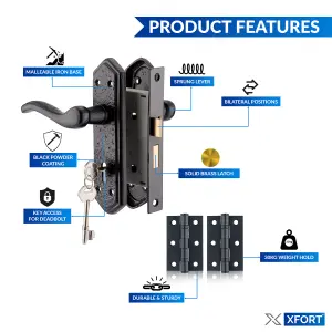 XFORT Smithy's Range London Suite Lever Lock Pack Black Antique