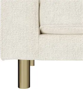 DUSK Soho 3 Seater Sofa - Ivory - Bouclé