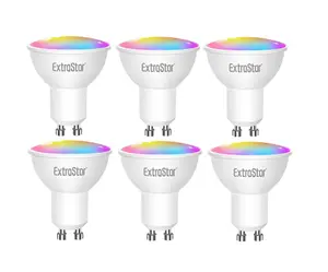 ExtraStar GU10 6W WIFI LED Smart RGB Light bulb (pack of 6)