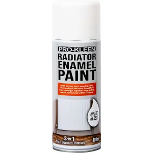 White Gloss Heat Resistant Radiator Enamel Paint 400ml