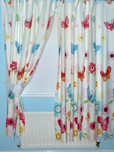 Butterflies Lined 54'' Curtains