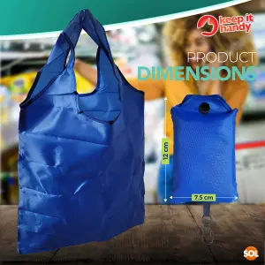 Reusable Shopping Bags Foldable in a Pouch , Foldaway Shopping Bags for Women,  Grocery Tote Bag,  Foldable Shopping Bag