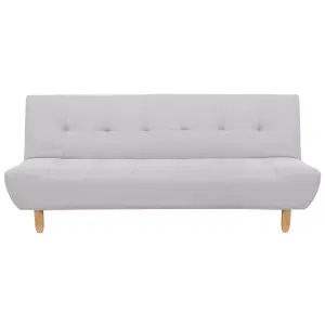 Sofa Bed ALSTEN Light Grey Symmetrical