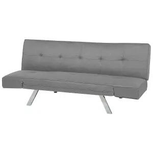 Beliani Traditional Sofa Bed BRISTOL Light Grey