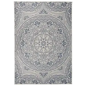 Berkfield Outdoor Flatweave Rug 160x230 cm Blue Pattern