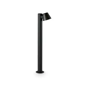 Ideal Lux Gas Outdoor Bollard Black IP43