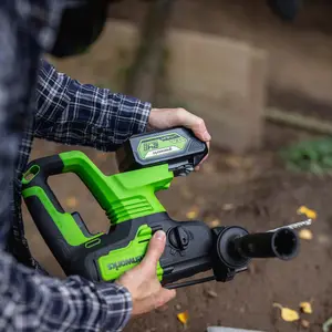 Greenworks Tools 24V Brushless SDS Hammer Drill 1.2J (Excludes battery & charger)