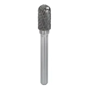 Sealey 10mm Cylindrical Ball Nose Tungsten Carbide Rotary Burr Silver SDB02