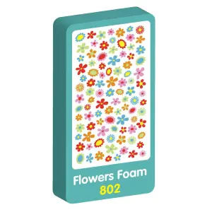 Purple Peach Elite Foam Flower Sticker Multicoloured (One Size)