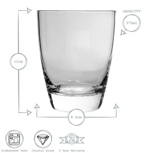 Bormioli Rocco - Nadia Double Whisky Glasses - 375ml - Pack of 4