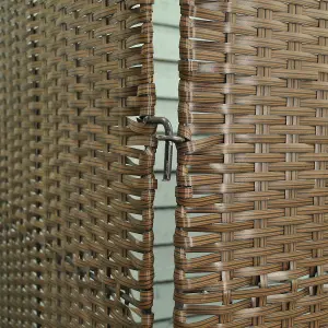 Rattan Effect Wheelie Bin Screen (Double)