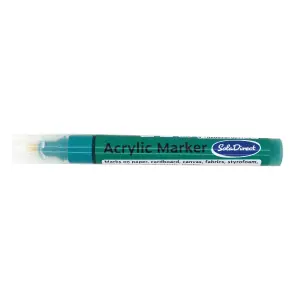 Acrylic Paint Marker Pen Permanent for Stone Leather Fabric Plastic (Green)