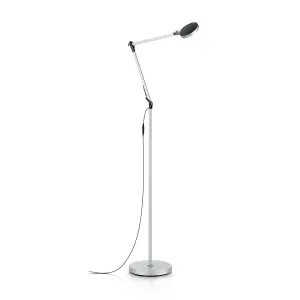 Luminosa Futura LED 1 Light Floor Lamp Aluminium