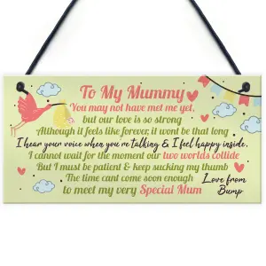 Red Ocean To My Mummy To Be Plaques Gifts From Bump BABY SHOWER Baby Girl Boy Present Keepsake