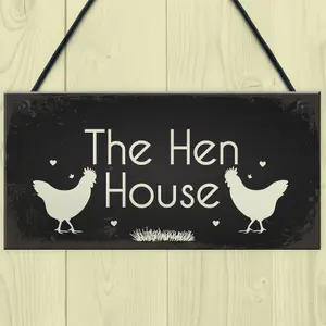 Red Ocean Funny Hen Cockerel Rooster Plaque Sign Chicken Cock Hen House Coop Egg Garden Gift