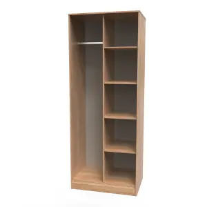 Fuji Open Wardrobe in Nebraska Oak (Ready Assembled)