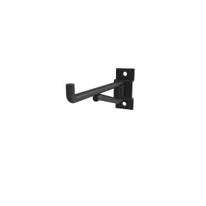 GoodHome Rand Powder-coated Black Medium Tool hook (W)30mm