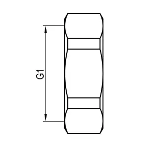 Thread fitting Brass Round Threaded Blanking cap 1"