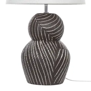 Ceramic Table Lamp Black GUAPORE