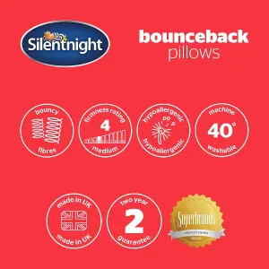 Silentnight Luxury Hypoallergenic Bounceback Pillows Pair of 2