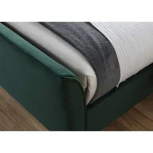 Birlea Clover King  Bed Frame In Green Fabric