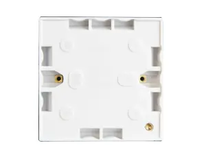 Dencon 1-Gang 18mm Pattress Box for Electrical Wiring