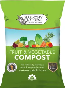 Harmony Gardens Fruit & Veg Compost 40L - Peat Free