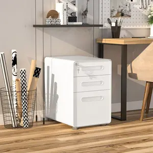 Uwharrie 3 Drawer Filing Cabinet White