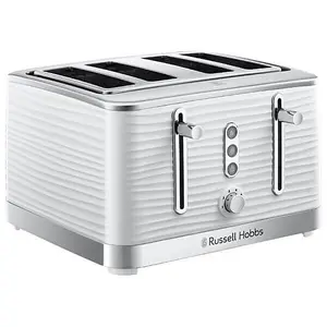 Russell Hobbs Inspire Kettle & 4 Sl Toaster Set White