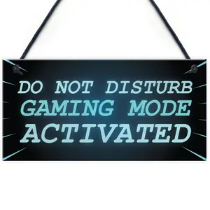 NEON EFFECT Do Not Disturb Sign Funny Gaming Sign For Man Cave Games Room