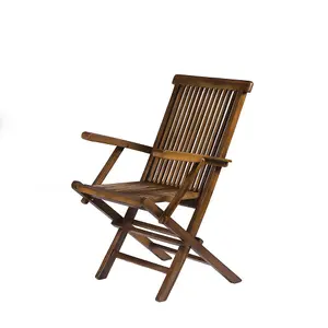 Solid Teak Hardwood Sherford Folding Outdoor Armchair