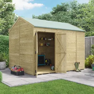 BillyOh Switch Tongue and Groove Apex Wooden Shed - 10x8 Windowless - 11mm Thickness