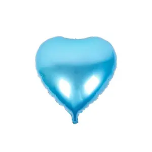 Realmax Heart Foil Balloon (Pack of 10) Light Blue (One Size)