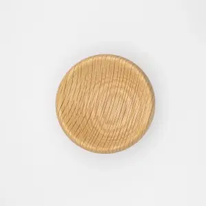 Round Concaved Oak Knob for Cabinet Doors and Drawer Pulls Dia 67mm