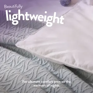 Slumberdown Cool Summer Nights Super King Duvet 4.5 Tog Lightweight Cooler Quilt for Night Sweats Soft Touch Cover Washable