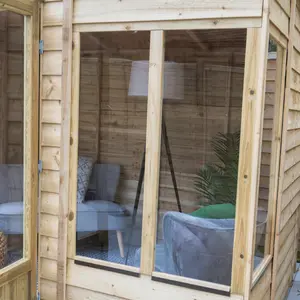 4Life 8x12 Pressure Treated Double Door Apex Summerhouse No