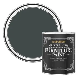 Rust-Oleum Black Sand Gloss Furniture Paint 750ml