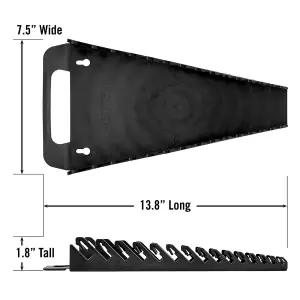 Ernst 15 Tool Gripper Spanner/Wrench Organiser Black 5089