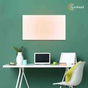 SUNHEAT Mirrorstone 0.18KW -  Wall mounted Far Infrared Panel Heater - Energy Efficient