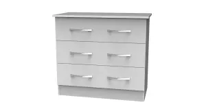 Heddon 3 Drawer Chest in White Matt