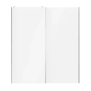 Atomia White 2 door Sliding Wardrobe Door kit (H)2250mm (W)2000mm