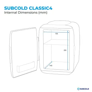 Subcold Classic 4L Mini Fridge - Blue